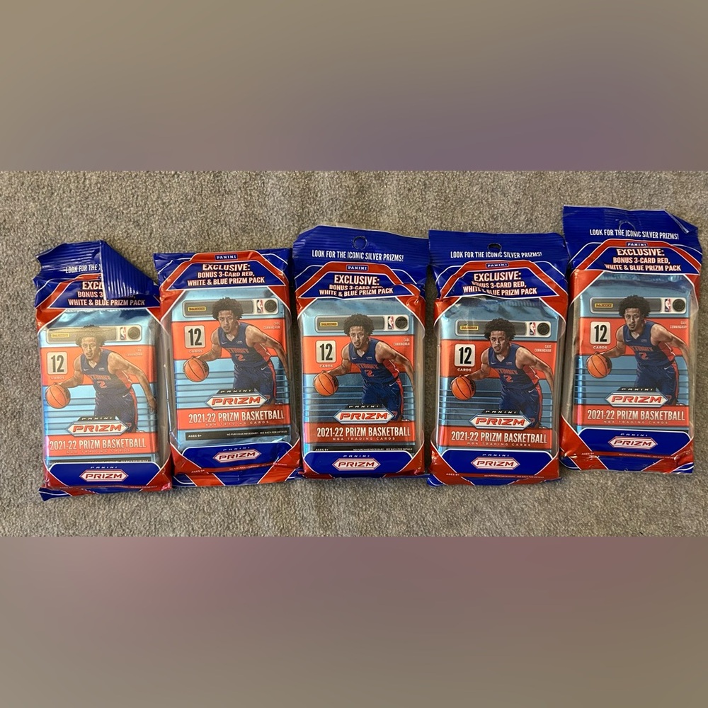 2021-2022 Panini Prizm Basketball Multipack bundle of 5